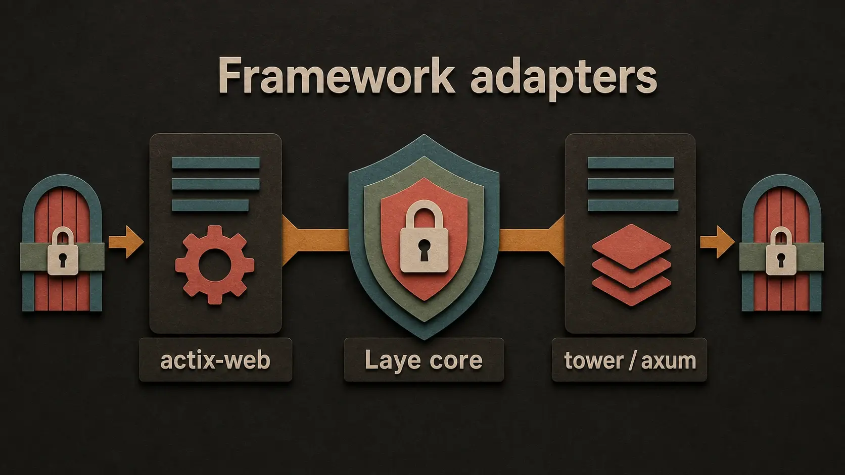 Laye core adapting policies to actix-web and tower or axum